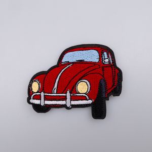 Iron-on motif Car VW 5x7 cm / Red