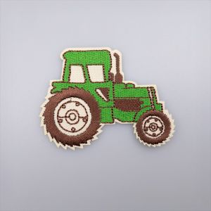 Iron-on motif Tractor 6x7 cm / Green
