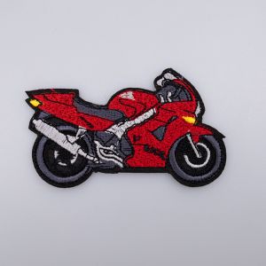 Iron-on motif Bike 5x8 cm / Red
