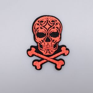 Iron-on motif Skull 5 cm / Pink