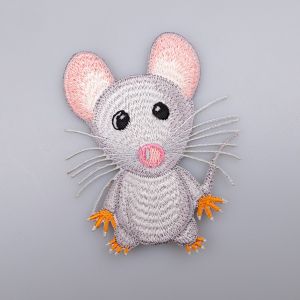 Iron-on motif MOUSE 5x8 cm