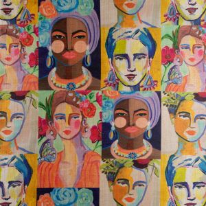Digitally printed bamboo viscose / 33048