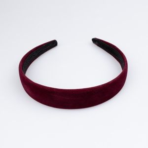Headband / Velvet, bordo