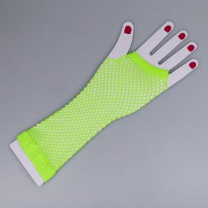 Long mesh gloves / Neon green