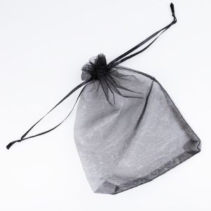 Organza bag / 125x175 mm / black
