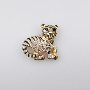Brooch / Tiger / gold