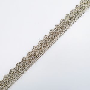 Metallic lace 25 mm / Gold