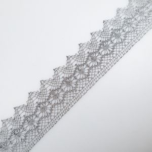 Metallic lace 50 mm / Silver