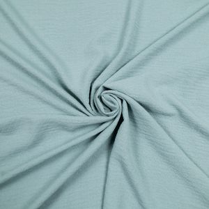 Crinkled faux silk EK-8971 / Light blue