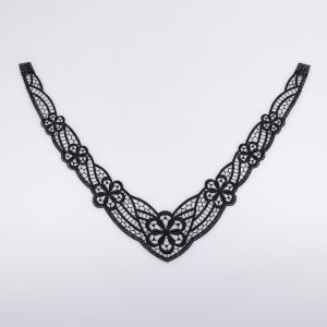 Lace motif D22 / 37x5 cm / Black
