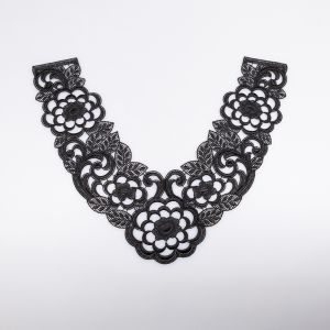 Lace motif D23 / 33x9 cm / Black