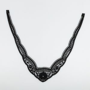Lace motif D25 / 37x5 cm / Black