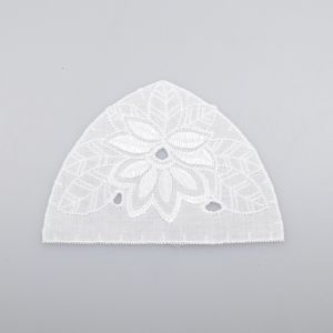 Lace motif small D42 / 10.5x7.5 cm / White