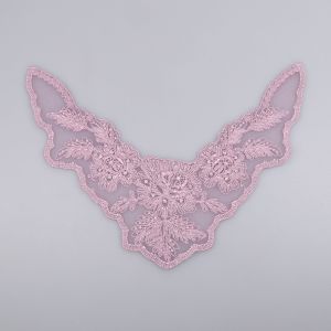Lace motif D54 / 19x7 cm / Grey-purple