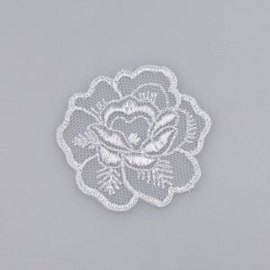 Lace motif small D58 / 4.5x4.5 cm / Greyishblue