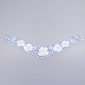 Lace motif D57 / 17.5x4.5 cm / Greyishblue