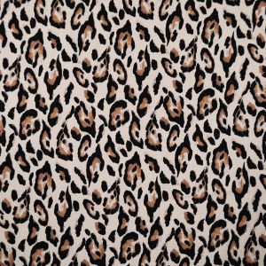 Printed Viscose Twill / 520 Sand Leopard