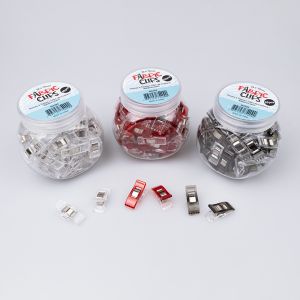 Fabric Clips in Jar 50 pcs, 26 × 10 mm