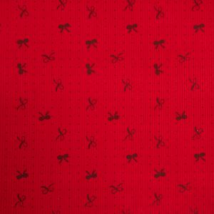 Corduroy Fabric Bows / Red