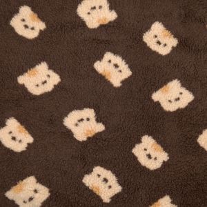 Short Pile Faux Fur Bears / 1 Brown