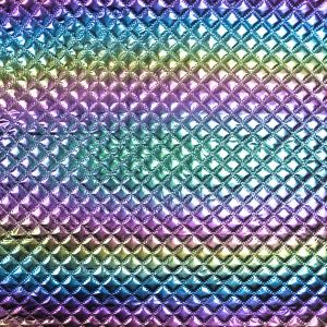 Quilted Fabric Diamond / Rainbow