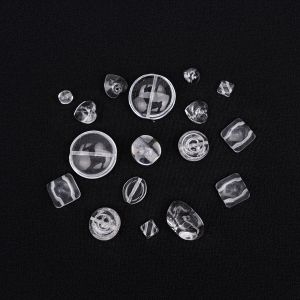 Pressed glass bead mix 25 g / Crystal