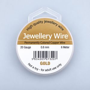 Jewellery wire 0.80 mm / Gold