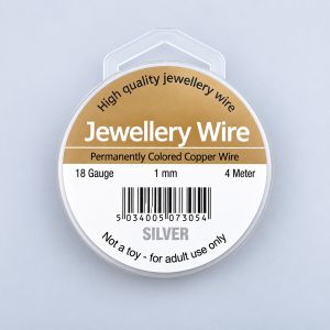 Jewellery wire 1.00 mm / Silver
