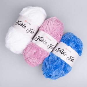 Furry novelty yarn YarnArt Fable Fur 100 g / Assorted colours