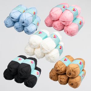 Yarn WoolBox Imagine Classic Anti pilling Aran MULTIPACK 5 x 100 g / Different shades