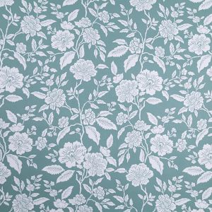 Oilcloth / White Flowers