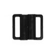 Plastic bikini bra fastener / 20 mm / 29204-20-332 Black