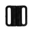 Plastic bikini bra fastener / 25 mm / 29204-332 Black