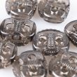 Two-hole toggle stopper / 25071-000 Transparent Grey