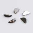 Ribbon end clasps / Silver / 15 x 8 mm
