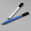 Crayon pencil with brush / blue