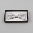 Patterned bow tie / Light gray