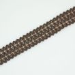 Cotton lace with glitter / Dark brown