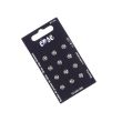 Metallic Sew on Snap Fasteners/ 6 mm / 12 pcs / Silver