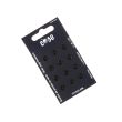 Metallic Sew on Snap Fasteners / 6 mm / 12 pcs / Black