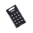 Metallic Sew on Snap Fasteners / 8 mm / 12 pcs / Silver