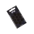 Metallic Sew on Snap Fasteners / 12 mm / 10 pcs / Black