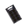 Metallic Sew on Snap Fasteners / 15 mm / 8 pcs / Black