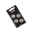 Metallic Sew on Snap Fasteners / 19 mm / 4 pcs / Silver