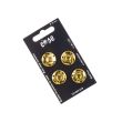 Metallic Sew on Snap Fasteners / 19 mm / 4 pcs / Gold