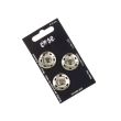 Metallic Sew on Snap Fasteners / 23 mm / 3 pcs / Silver