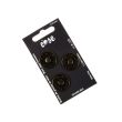 Metallic Sew on Snap Fasteners / 23 mm / 3 pcs / Black