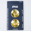 Metallic Sew on Snap Fasteners /  28 mm / 2 pcs / Gold
