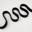 Cotton cord flat 20 mm / Black 332