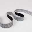 Elastic lurex 20 mm / black-silver
